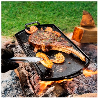 LODGE Cast Iron Griddle Blacklock 25.4x50.8cm