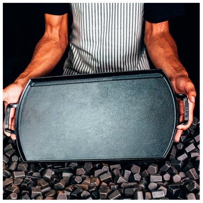 LODGE Cast Iron Griddle Blacklock 25.4x50.8cm