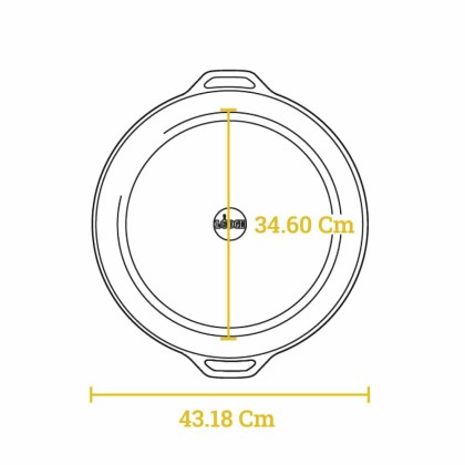 LODGE Cast Iron Skillet 43,18 cm