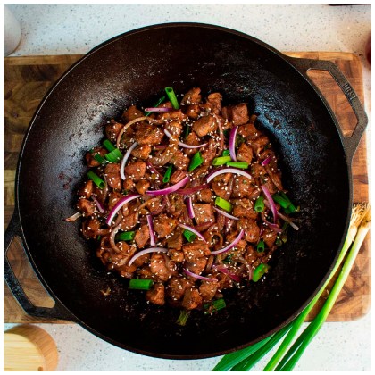 LODGE Cast iron Wok 35.5cm / 6.8lt