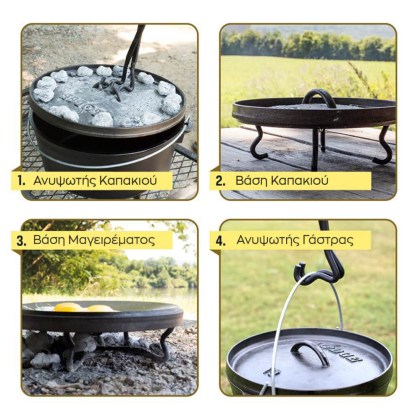 LODGE Dutch Oven Tool Outdoor 4 in 1