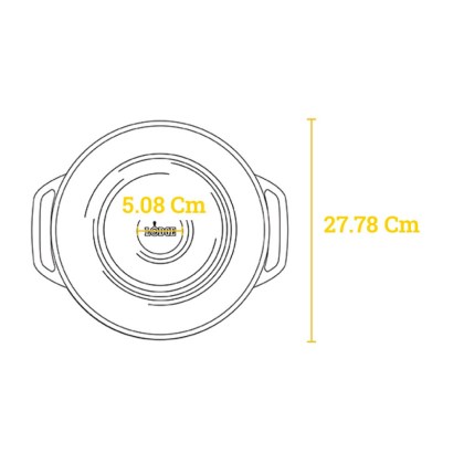 LODGE Enameled Cast Iron Casserole 5.68 lt - Lilac
