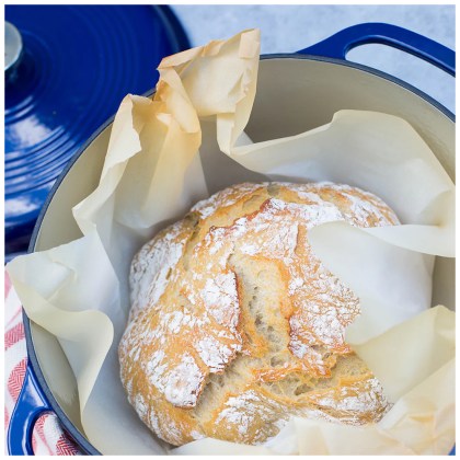 LODGE Enameled Cast Iron Dutch Oven 5,68 lt - Indigo