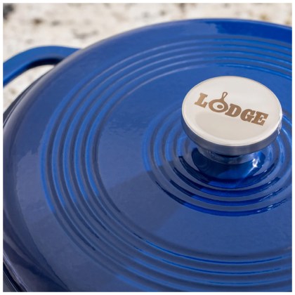 LODGE Enameled Cast Iron Dutch Oven 5,68 lt - Indigo