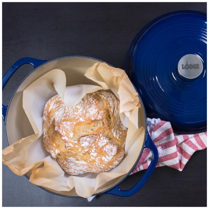 LODGE Enameled Cast Iron Dutch Oven 5,68 lt - Indigo