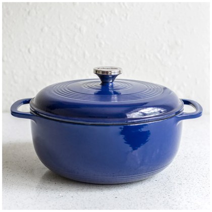 LODGE Enameled Cast Iron Dutch Oven 5,68 lt - Indigo