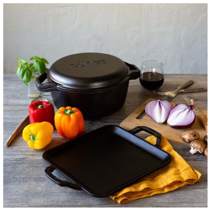 LODGE-Square-Cast-Iron-Griddle-27,94cm-Chef-Collection-10