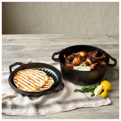 LODGE Μαντεμένιο Διπλό Σκεύος Chef Collection 5.67Lt