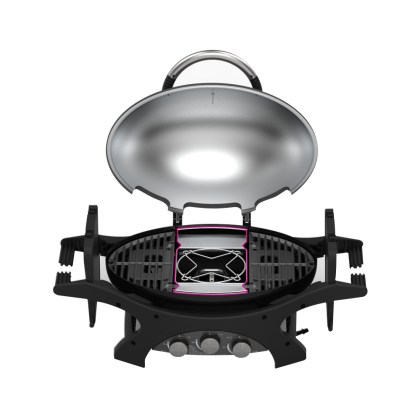 Pit Boss 3 Burner Portable Gas Grill - Center Trivet