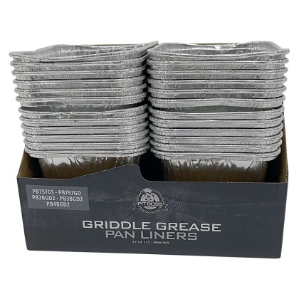 Pit Boss Foil Tray Liner- Ultimate Plancha 2-3-4 Burner 6 Pack
