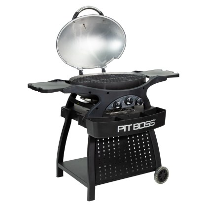 Pit Boss Portable Gas Grill Sportsman 3 Grey with Cart Promotion