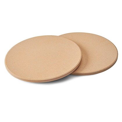 Pizza Stone Napoleon SET 2pcs Στρόγγυλη Πέτρα Ψησίματος για Πίτσα