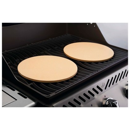 Pizza Stone Napoleon SET 2pcs Στρόγγυλη Πέτρα Ψησίματος για Πίτσα