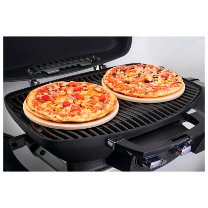 Pizza Stone Napoleon SET 2pcs Στρόγγυλη Πέτρα Ψησίματος για Πίτσα
