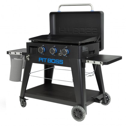 Pit Boss Portable Gas Ultimate Plancha:  3 Burner with Cart (30mb, with Manifold kit)