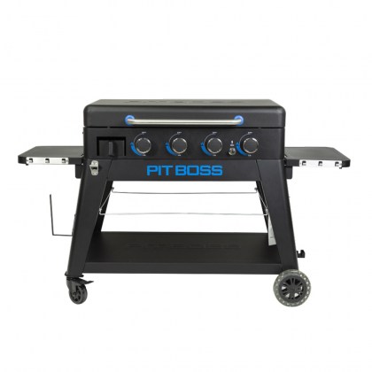 Pit Boss Portable Gas Ultimate Plancha:  4 Burner with Cart (30mb, with Manifold kit)