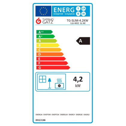 THERMOGATZ Θερμάστρα Υγρ. TG-SLIM-4.2KW BLACK