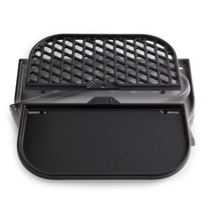 WEBER Cast Iron Grill Grate and Plate 363x3581mm Μαντεμένια σχάρα για searing και μαντεμένια πλάκα ψησίματος