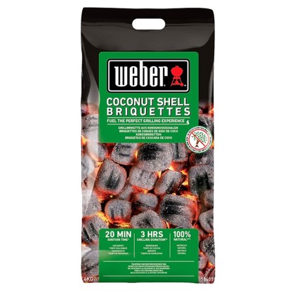 Weber Coconut Shell Briquettes 4kg Package