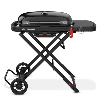 Weber Traveler Stealth Edition Portable Gas Grill