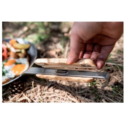 Wooden handle for Wrought-Iron Pans Petromax